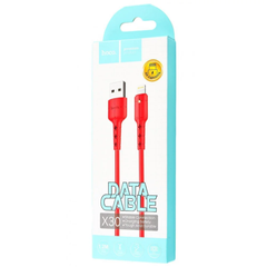 Кабель Hoco X30 (1,2 метра) Lightning красный 20207 фото