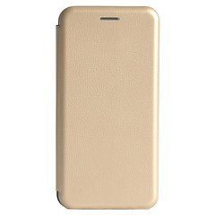 Чехол-книжка Premium Case под кожу Samsung A015F A01 (2020) золотой 16412 фото