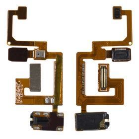Шлейф LG P720 Optimus 3D MAX, P725 с разьемом наушников, микрофоном и компонентами 04874 фото
