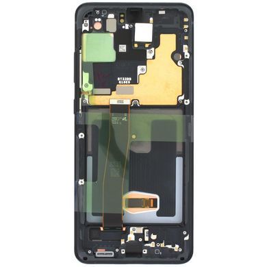 Дисплей для Samsung G988 Galaxy S20 Ultra з рамкою чорний Cosmic Black OLED Хайкопія 33502 фото