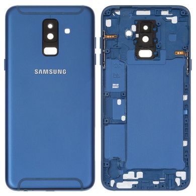 Задняя крышка для Samsung A605F Dual Galaxy A6 Plus (2018) синяя Оригинал Китай, со стеклом камеры 12900 фото