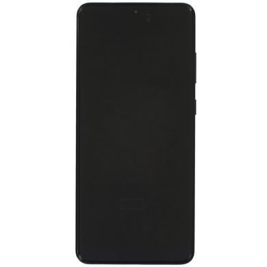 Дисплей для Samsung G988 Galaxy S20 Ultra з рамкою чорний Cosmic Black OLED Хайкопія 33502 фото