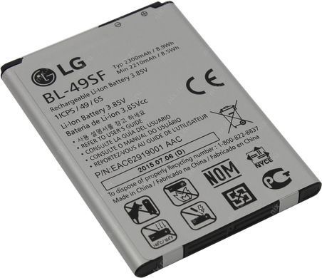 Аккумулятор LG BL-49SF для LG G4 H735 Beat, G4s Dual H734, G4s Dual H736 06285 фото