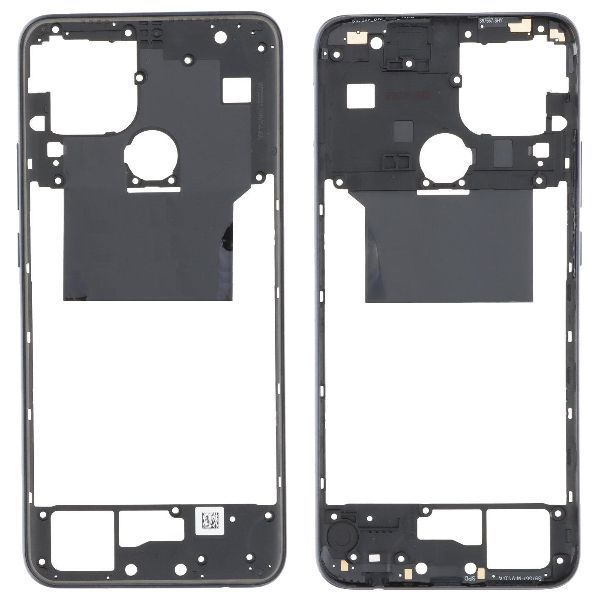Рамка корпусу Oppo A15, A15s, A35 чорна, Dynamic Black зі склом камери 32402 фото