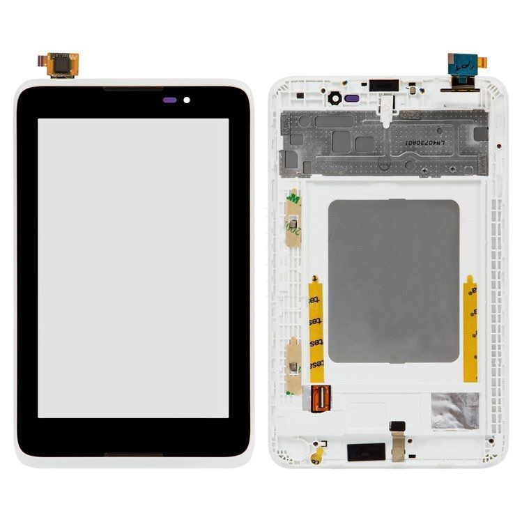 Дисплей для Lenovo A3500 IdeaTab, A7-50 и рамкой белый 03360 фото