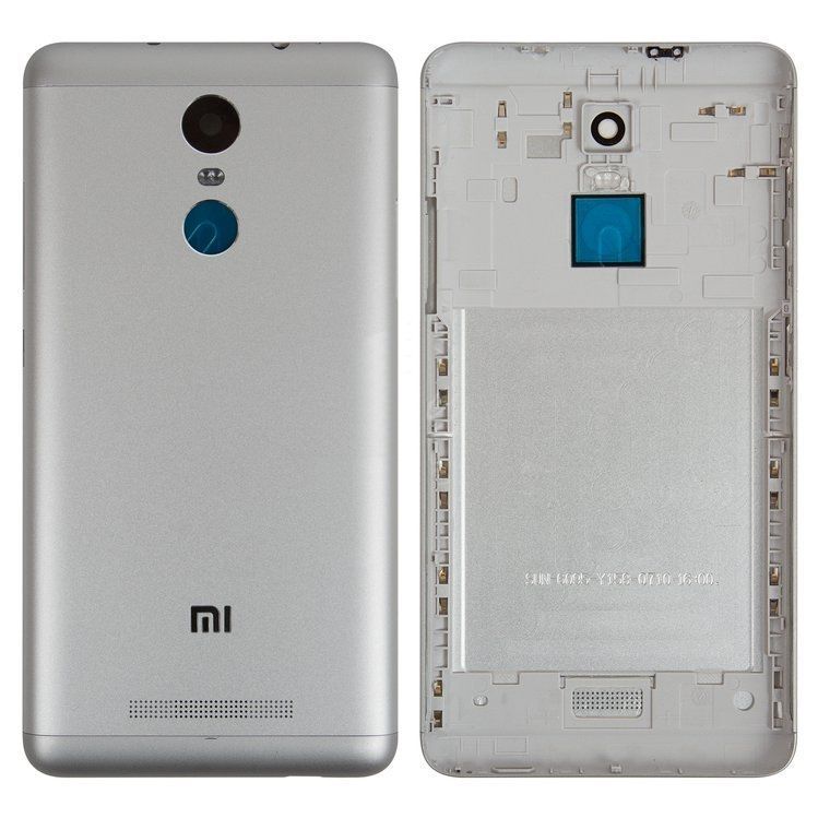 Задня кришка для Xiaomi Redmi Note 3 Pro SE срібляста 07294 фото