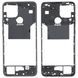 Рамка корпусу Oppo A15, A15s, A35 чорна, Dynamic Black зі склом камери 32402 фото