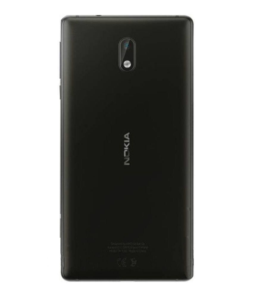 Задня кришка для Nokia 3 Dual Sim (TA-1032) чорна 11754 фото