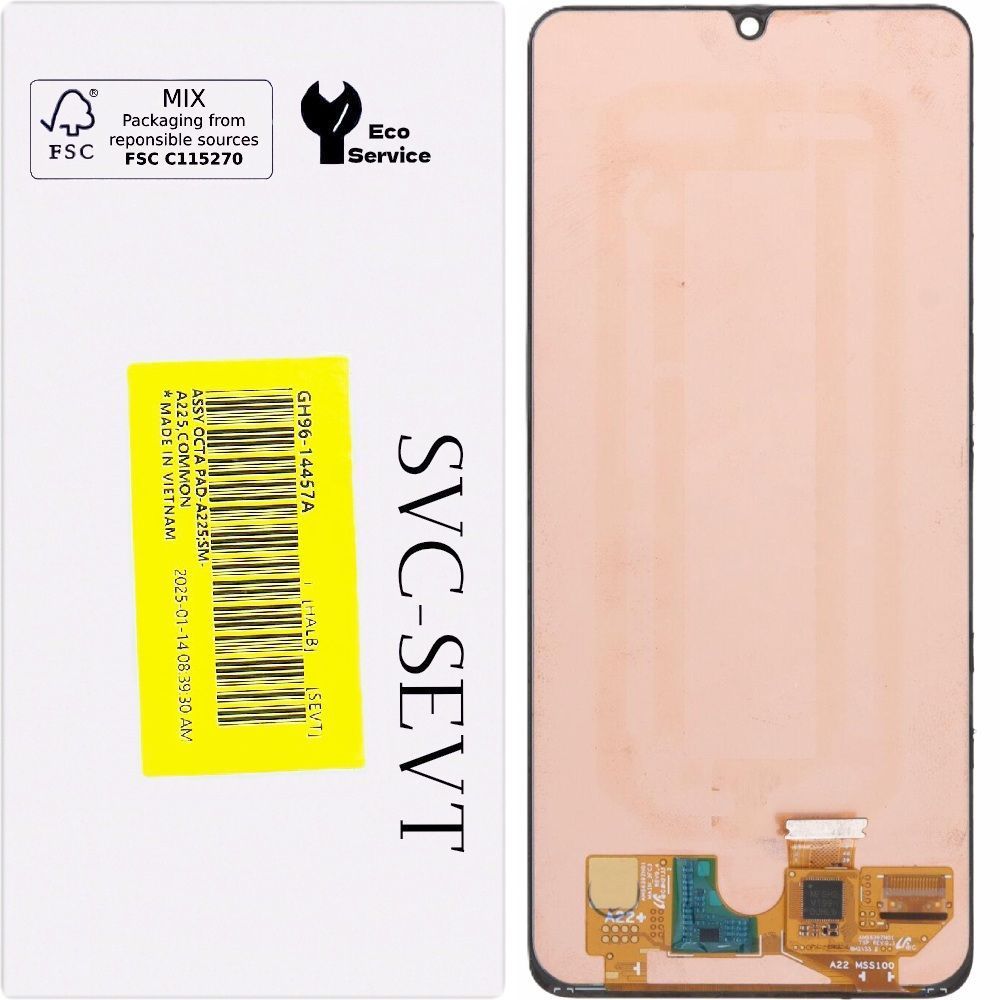 Дисплей для Samsung A225F Galaxy A22 черный (GH96-14457A) Оригинал 31130 фото