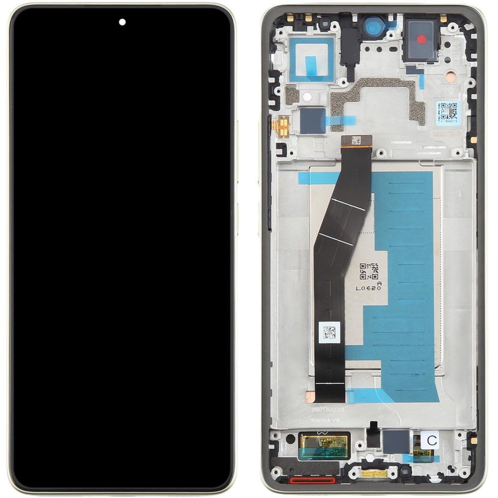Дисплей для Xiaomi 14T 2406APNFAG с рамкой зеленый Lemon Green Amoled Оригинал Китай 32703 фото