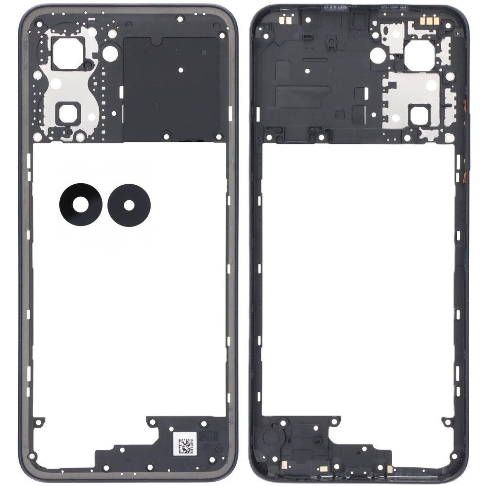 Рамка корпусу Realme C33 RMX3624, C33 2023 RMX3627 черная, Night Sea со стеклом камеры 33655 фото