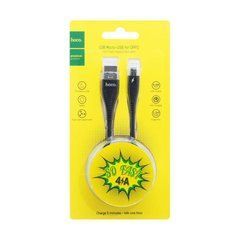 Кабель Hoco U38 Flash for Oppo 4A (1.2 метра) MicroUSB Black 13225 фото