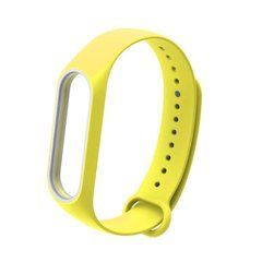 Ремешок Xiaomi для Mi Band 3, Mi Band 4 желтый,белый 13577 фото