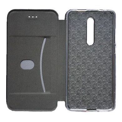 Чехол-книжка Premium Case под кожу Xiaomi Redmi 8 черный 17241 фото