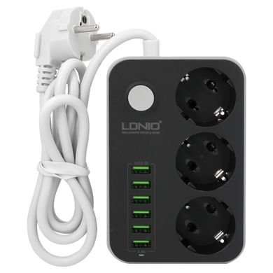 Сетевой удлинитель LDNIO SE3631 3x220V и 6xUSB, 2м 07777 фото