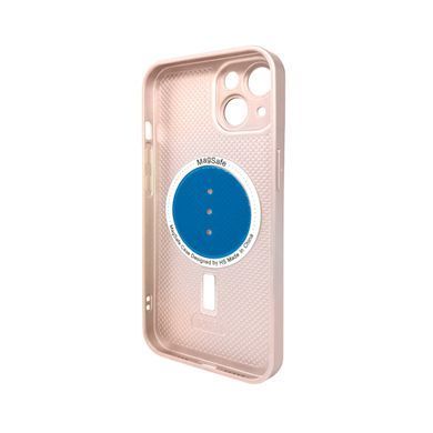 Чохол скло AG Glass Matt Frame MagSafe Logo Apple iPhone 14 перлово-рожевий 27736 фото