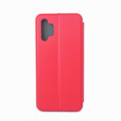 Чехол-книжка Premium Case под кожу Samsung A325F A32 (2021) красный 23753 фото