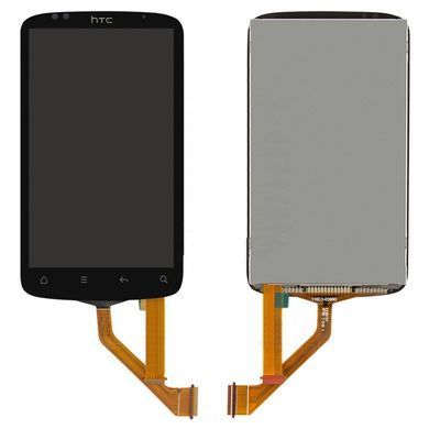 Дисплей HTC Desire S S510e, G12 чорний (вузький шлейф) 00223 фото