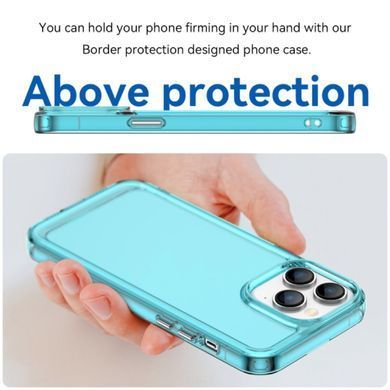 Чохол для Apple iPhone 15 Pro силікон 2mm блакитний 28149 фото