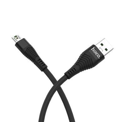 Кабель Hoco U38 Flash for Oppo 4A (1.2 метра) MicroUSB Black 13225 фото