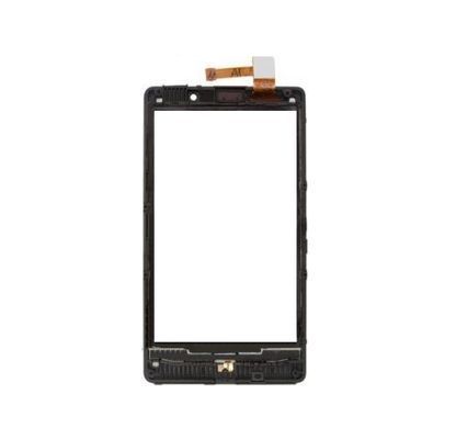 Сенсор (тачскрин) Nokia Lumia 820 и рамкой черный Оригинал Китай 01662 фото