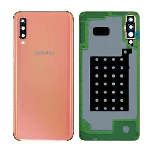 Задня кришка для Samsung A705F Galaxy A70 2019 червона, Оригінал Китай зі склом камери 24389 фото