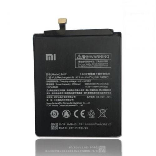 Аккумулятор BN31 для Xiaomi Mi A1, Mi5X, Redmi Note 5A, Redmi Note 5A Pro, Redmi S2 3000mAh, Хайкопия 16910 фото