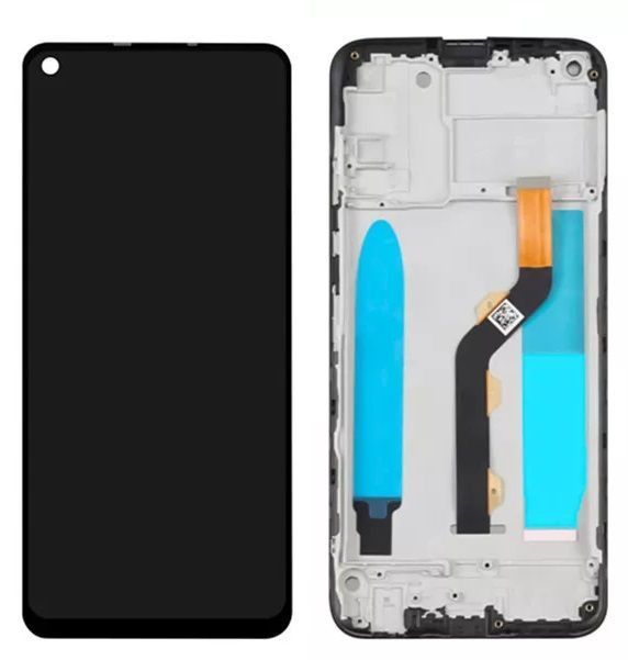 Дисплей для Tecno Spark 4, Camon 12 (CC7, KC2, KC8) с рамкой черный 30612 фото