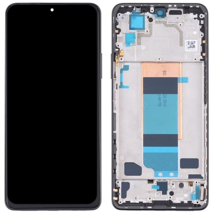 Дисплей для Xiaomi Poco F4, Redmi K40S з рамкою чорний, TFT 31334 фото