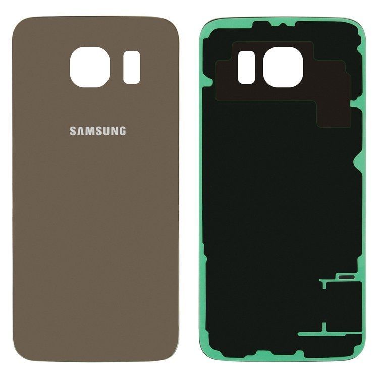 Задняя крышка для Samsung G920F Galaxy S6 золотистая 07255 фото