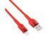 Кабель Borofone BU17 Lightning 1,2m 2.4A красный 25877 фото 1