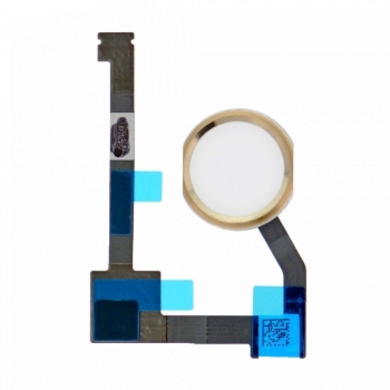 Шлейф для Apple iPad Air 2 A1566, A1567, iPad Pro 12.9 2015 A1584, A1652, iPad mini 4 A1538 с кнопкой меню (Home) и золотистой пластиковой накладкой 09435 фото