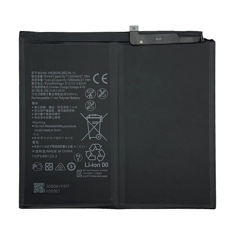 Аккумулятор Huawei HB27D8C8ECW-12 для Huawei MatePad Pro 10.8 MRX-W09, MatePad 10.4 BAH3-W09 7250 mAh 26667 фото