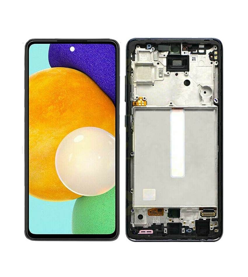 Дисплей для Samsung A525 Galaxy A52 2020 с рамкой черный IPS, без функции отпечатка пальца 28047 фото