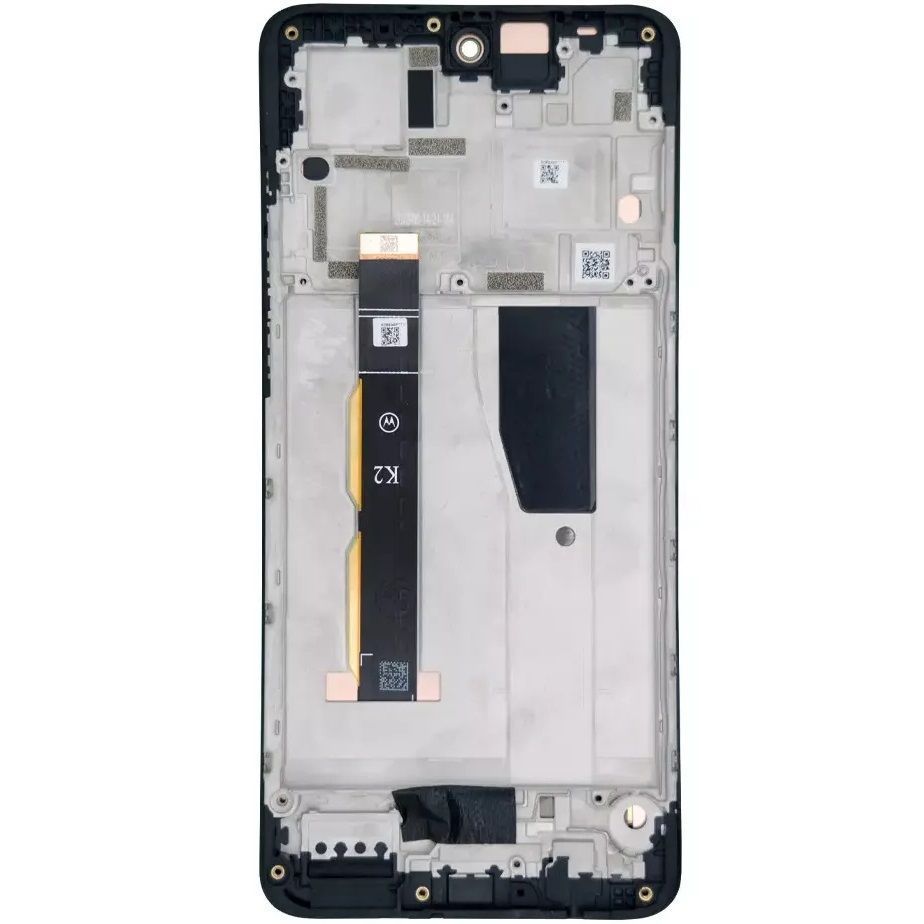 Дисплей для Motorola XT2347 Moto G84 с рамкой черный P-OLED Хайкопия 30868 фото
