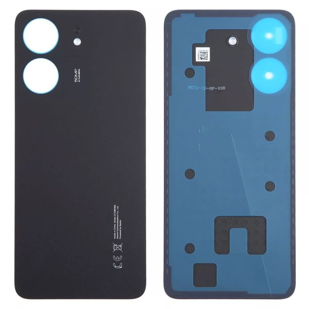 Задняя крышка для Xiaomi Redmi 13C черная Оригинал Китай 29458 фото