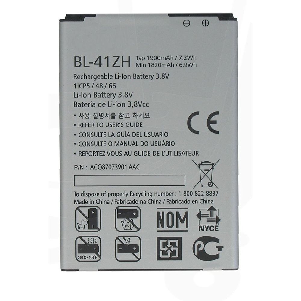 Аккумулятор LG BL-41ZH для LG D290, D295, H320, H324, H340, H345, D213, D221, MS345, X220DS K5 1900mAh 04100 фото