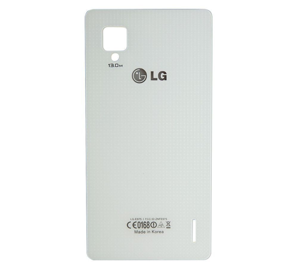 Задняя крышка для LG E975 Optimus G белая, без рамки 04982 фото