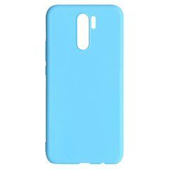 Чехол силиконовый для Xiaomi Redmi 9 синий 18441 фото