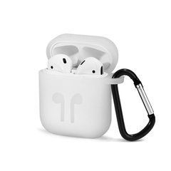 Чехол для наушников AirPods белый 16351 фото