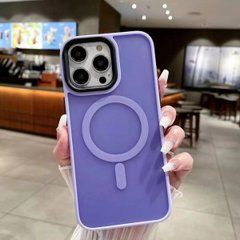 Чохол матовий Magnetic для Apple iPhone 12 Pro Max фіолетовий 27614 фото