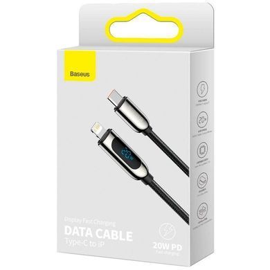 Кабель Baseus Display Fast Charging Data Cable Type-C to Lightning 2A 20W (1m) (CATLSK-01) 25591 фото