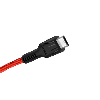 Кабель Hoco U31 (1.2 метра) MicroUSB красный 20095 фото