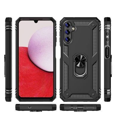 Чохол протиударний Samsung Galaxy A24 4G Robot Ring чорний 28098 фото