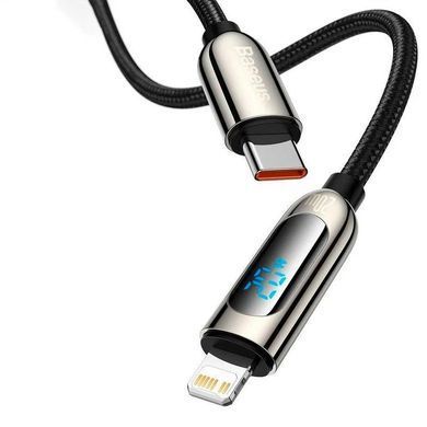 Кабель Baseus Display Fast Charging Data Cable Type-C to Lightning 2A 20W (1m) (CATLSK-01) 25591 фото