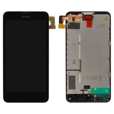 Дисплей для Nokia Lumia 630, 635, 636, 638 з рамкою чорний 01454 фото