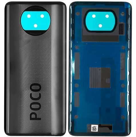 Задняя крышка для Xiaomi Poco X3 Pro 48MP черная 08105 фото
