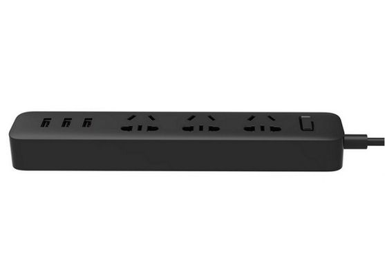 Сетевой удлинитель Xiaomi Mi Power Strip 3 3x220V и 3xUSB, 1,8м Black (NRB4015CN) 10993 фото