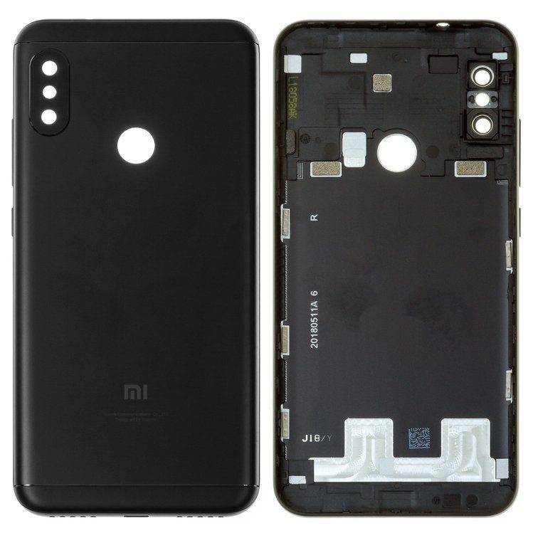 Задняя крышка для Xiaomi Mi A2 Lite, Redmi 6 Pro черная 11748 фото