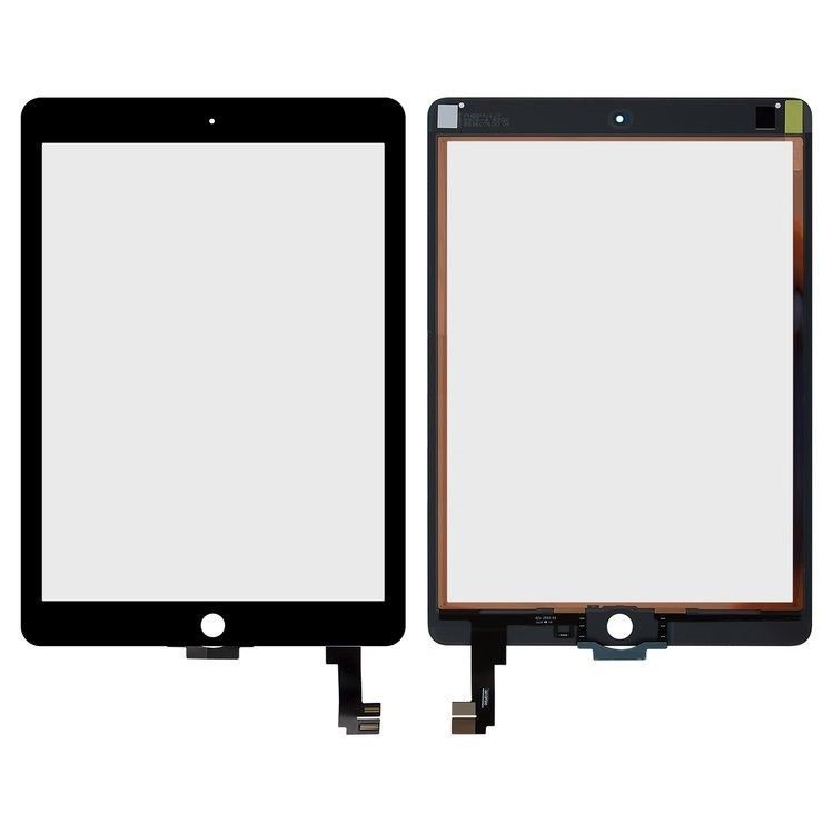 Сенсор (тачскрин) Apple iPad Air 2 A1566, A1567 черный, копия высокого качества 18774 фото